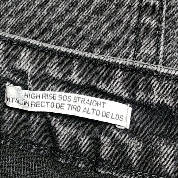 NWT NEW AVA & VIV Black High Rise 90s Straight Jeans Womens Plus Size 24 - Picture 4 of 9